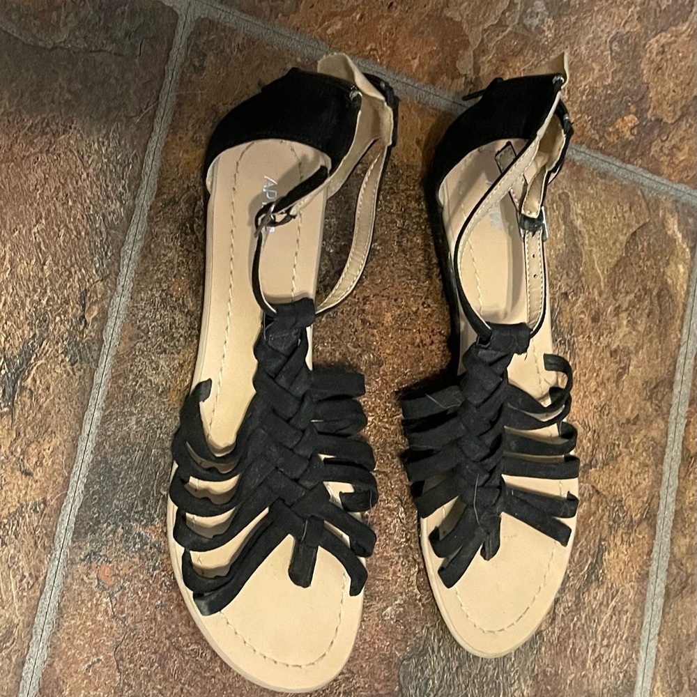 Black Gladiator style sandals